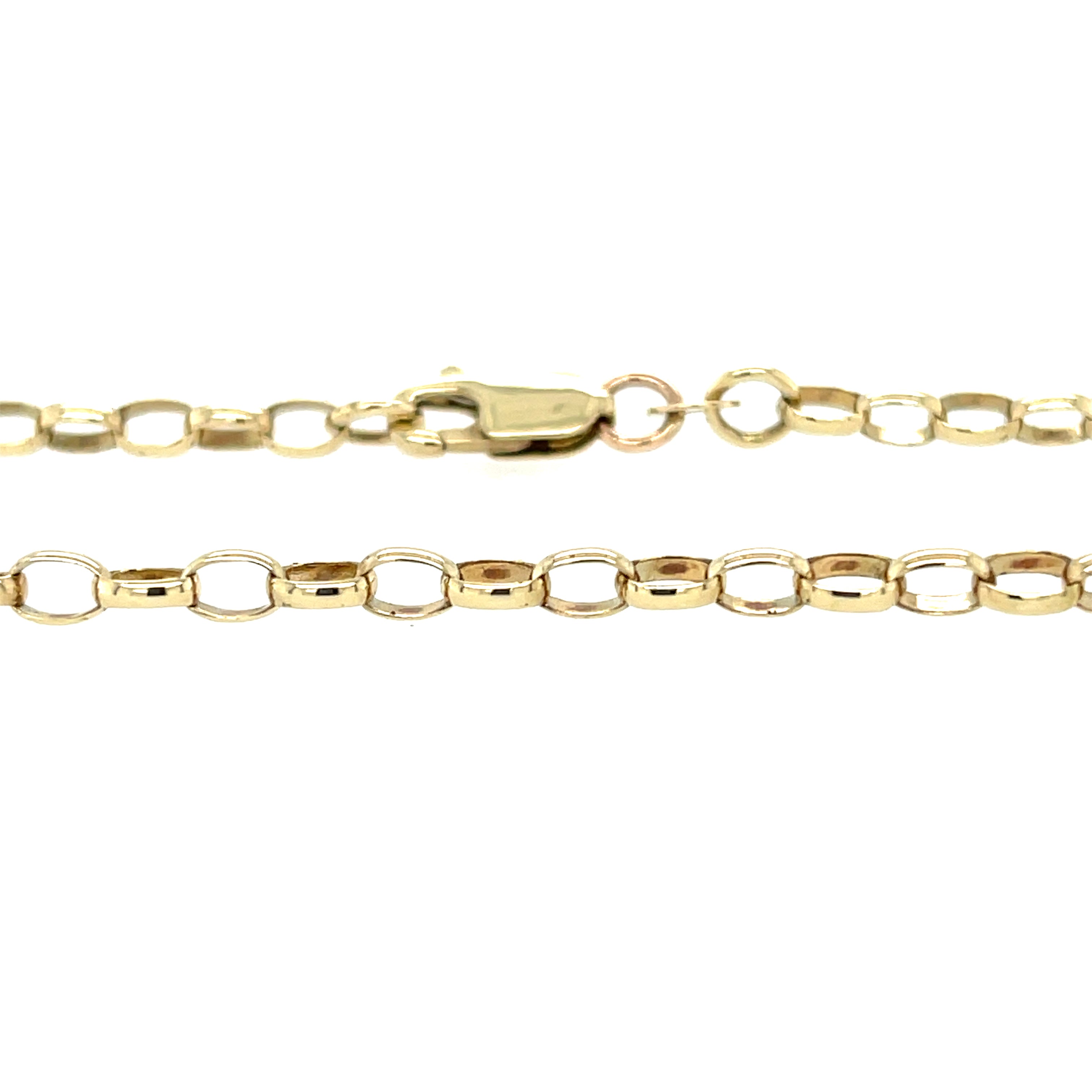 9ct Yellow Gold 21" Oval Belcher Link Chain 8.56g SOLD