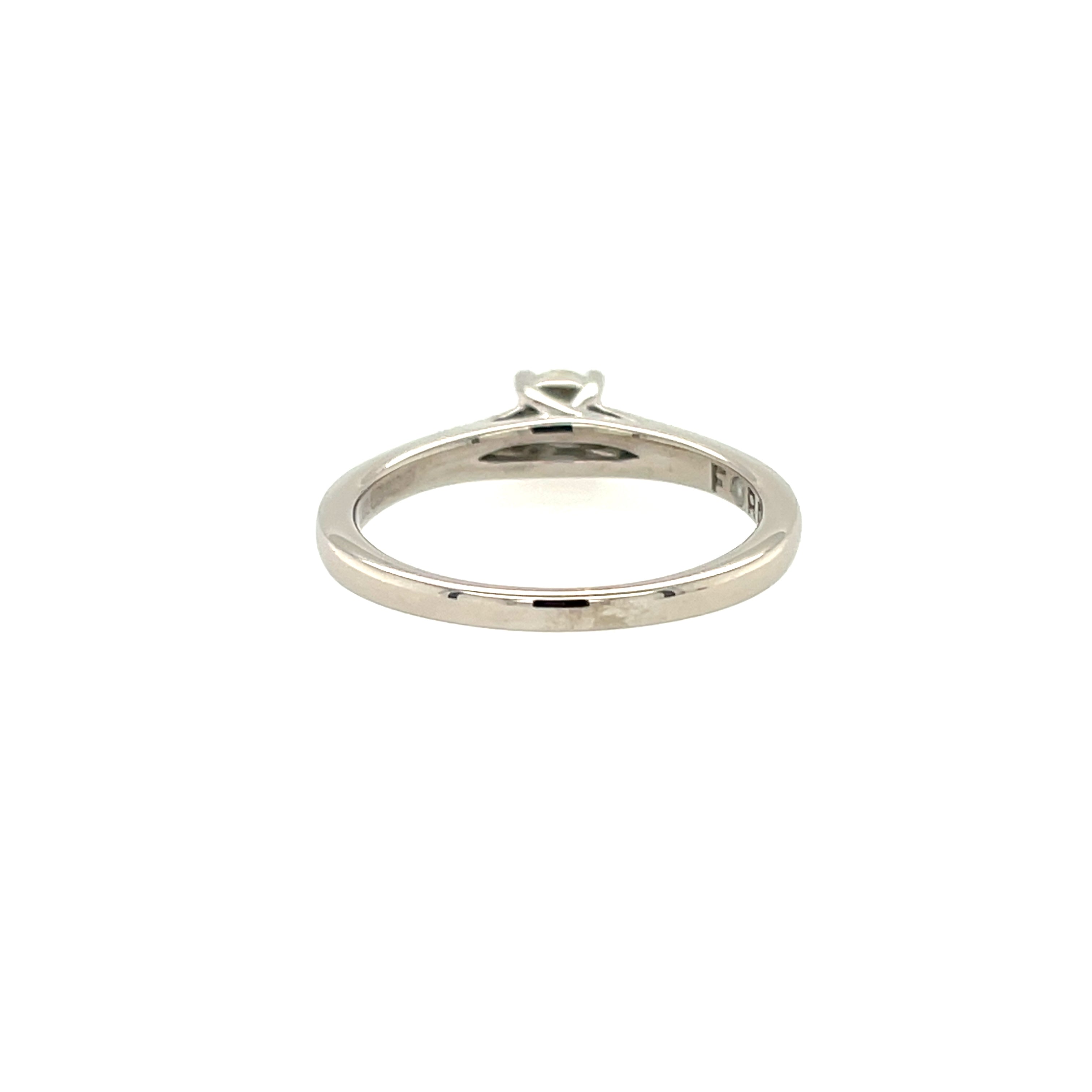 9ct White Gold 0.26ct Brilliant Cut Diamond Solitaire Engagement Ring