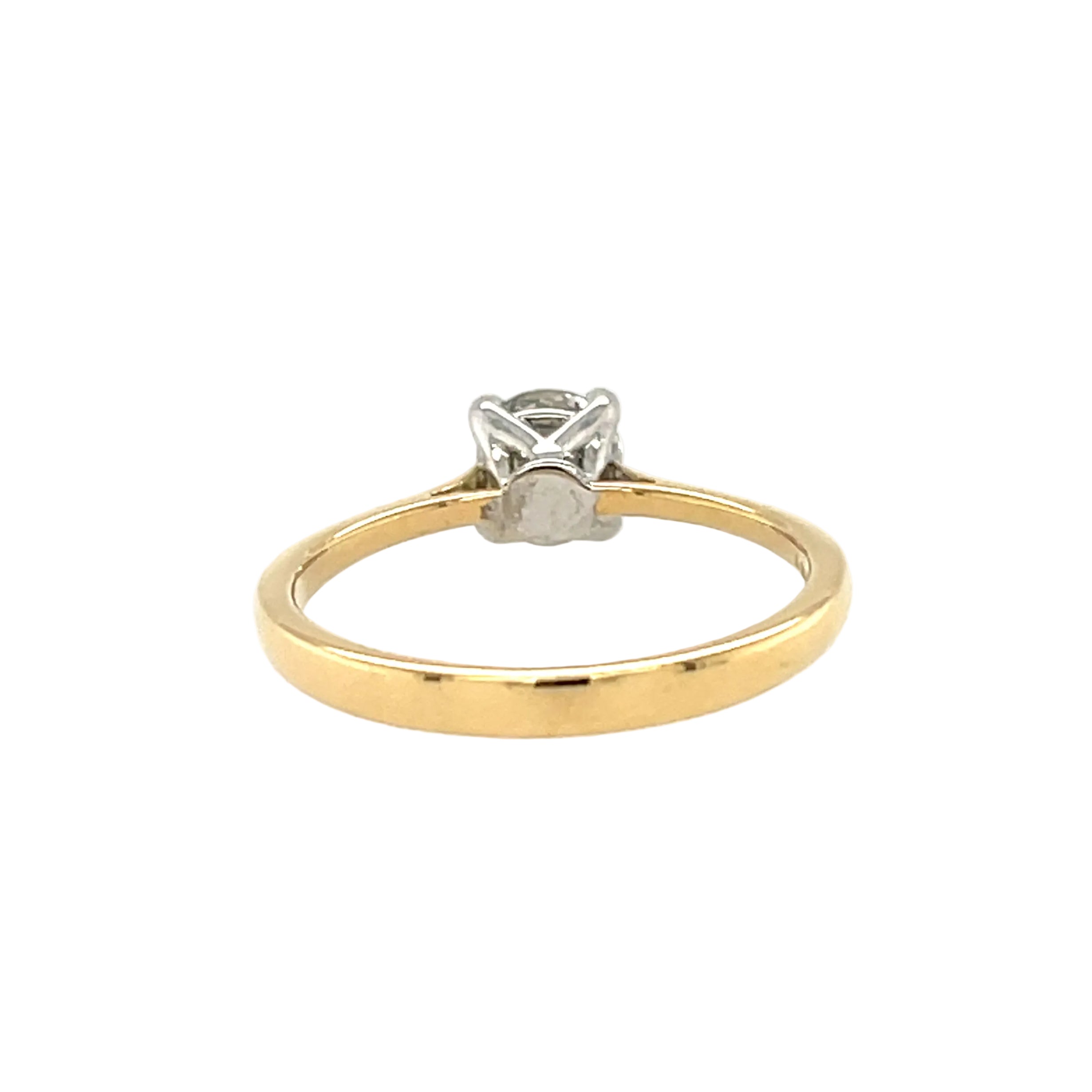 18ct Yellow Gold 0.50ct Round Brilliant Cut Diamond Solitaire Ring