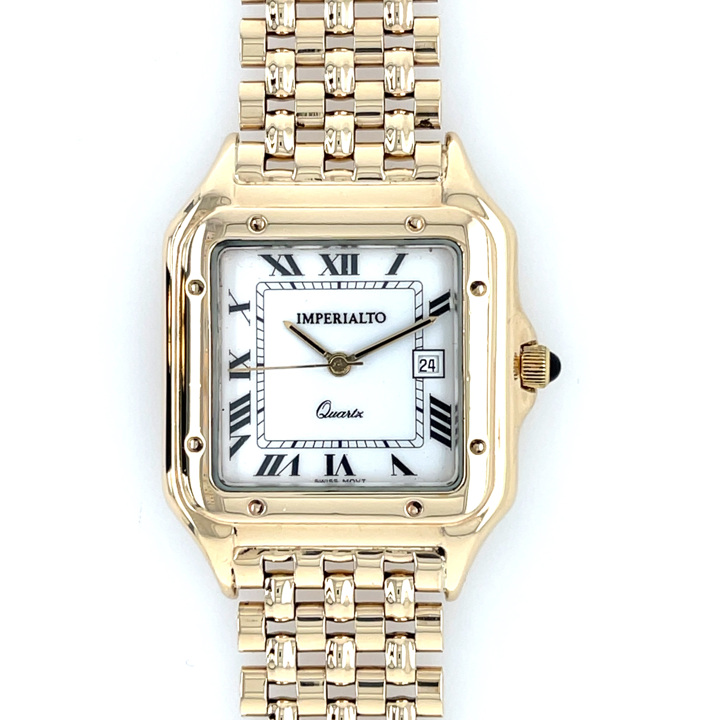 IMPERIALTO 9ct Yellow Gold Quartz Unisex Bracelet Watch — Louis