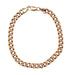 9ct Rose Gold 8.5"/21.25cm Hollow Curb Link Bracelet - 8.98g