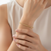 9ct Yellow 8.5"/21.25cm Gold Solid Rope Slave Bangle - 20.21g