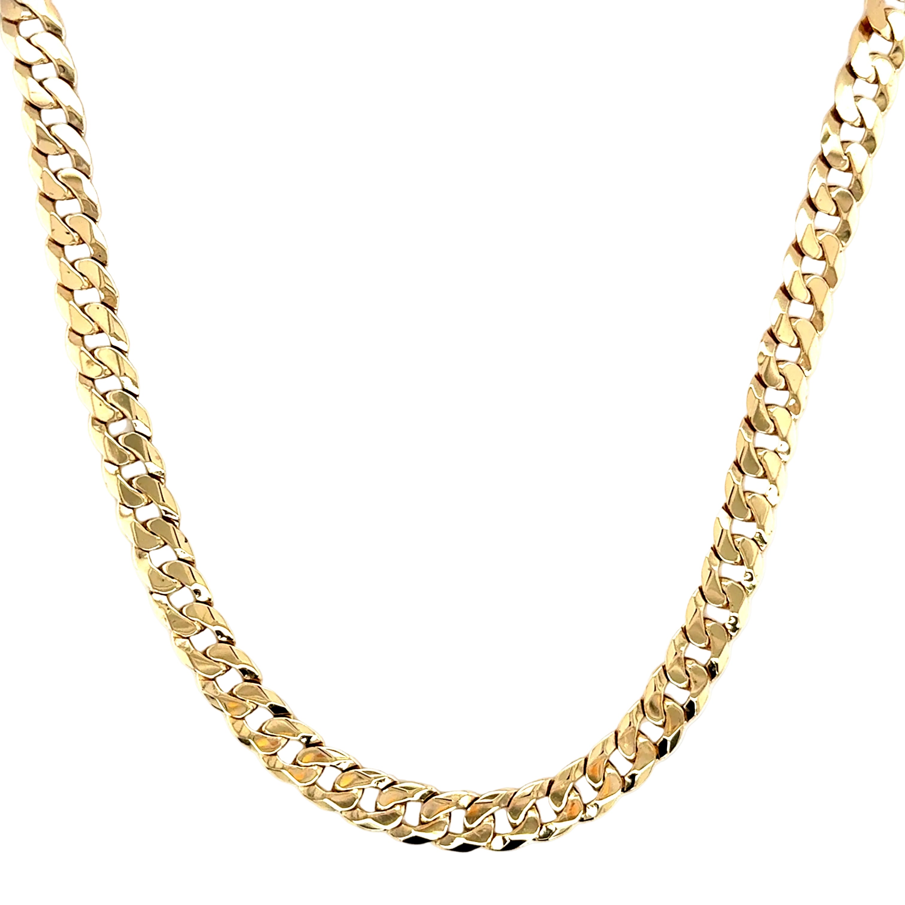 9ct Yellow Gold 20"/50cm Curb Link Chain Necklace - 31.44g