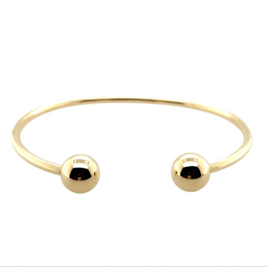 9ct Yellow Gold 7.5"/18.75cm Solid Torque Bangle - 17.67g