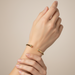 9ct Yellow Gold 7"/17.50cm Classic Solid Torque Bangle - 23.40g