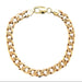 9ct Yellow Gold 9"/22.50cm Curb Link Bracelet - 25.42g