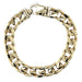 9ct Yellow Gold 9"/22.50cm Heavy Curb Link Bracelet - 66.50g