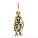 9ct Yellow Gold Gemstone Set Large Novelty Clown Pendant - 19.50g