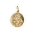 9ct Yellow Gold Round St Christopher Pendant - 5.52g