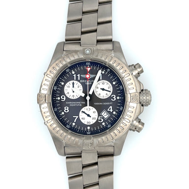 BREITLING Chrono Avenger M1 E73360 Titanium Watch Grey Dial 2007