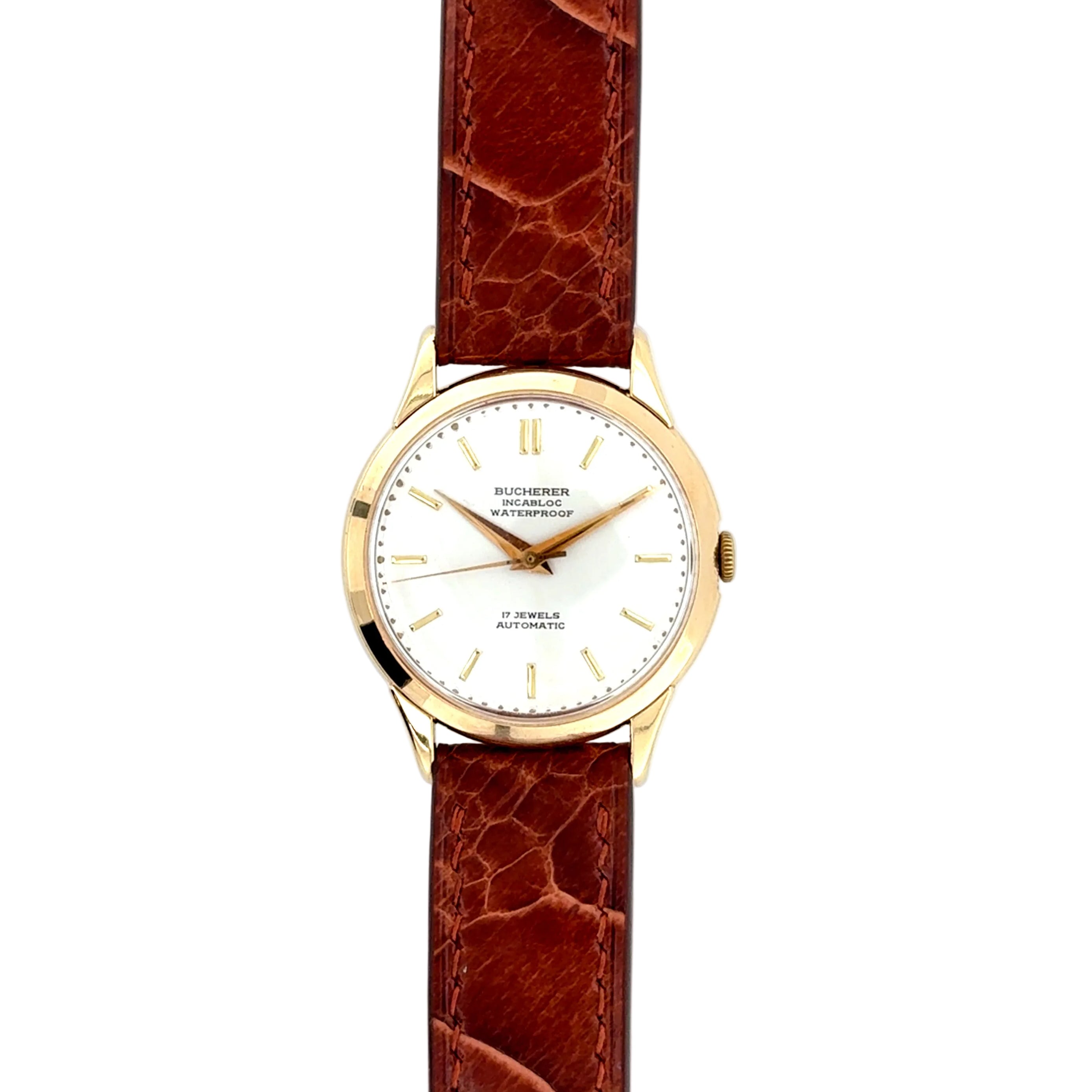 BUCHERER 18ct Yellow Gold Vintage Automatic Watch Circa 1960's