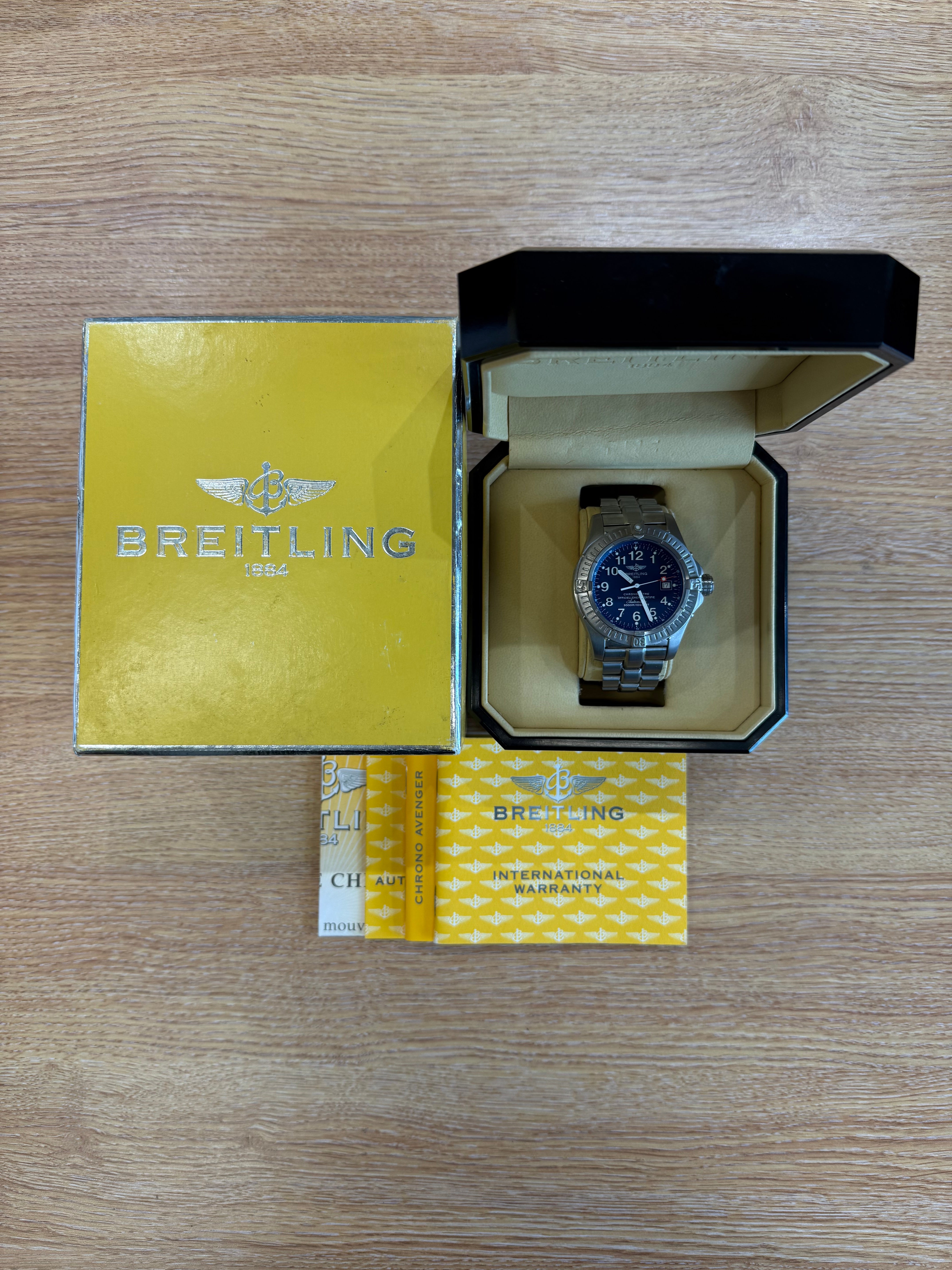 BREITLING Avenger Seawolf E17370 44mm Titanium Blue Arabic Dial