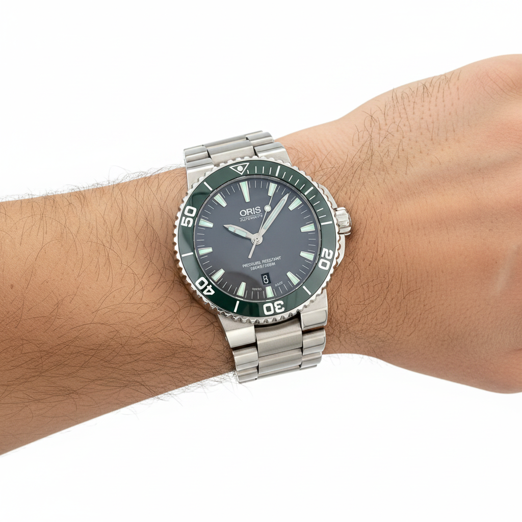 ORIS Aquis Date 7653 Diver's Watch 43mm Stainless Steel Automatic