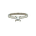 Platinum 0.40ct Princess Cut Diamond Solitaire Ring F VS2