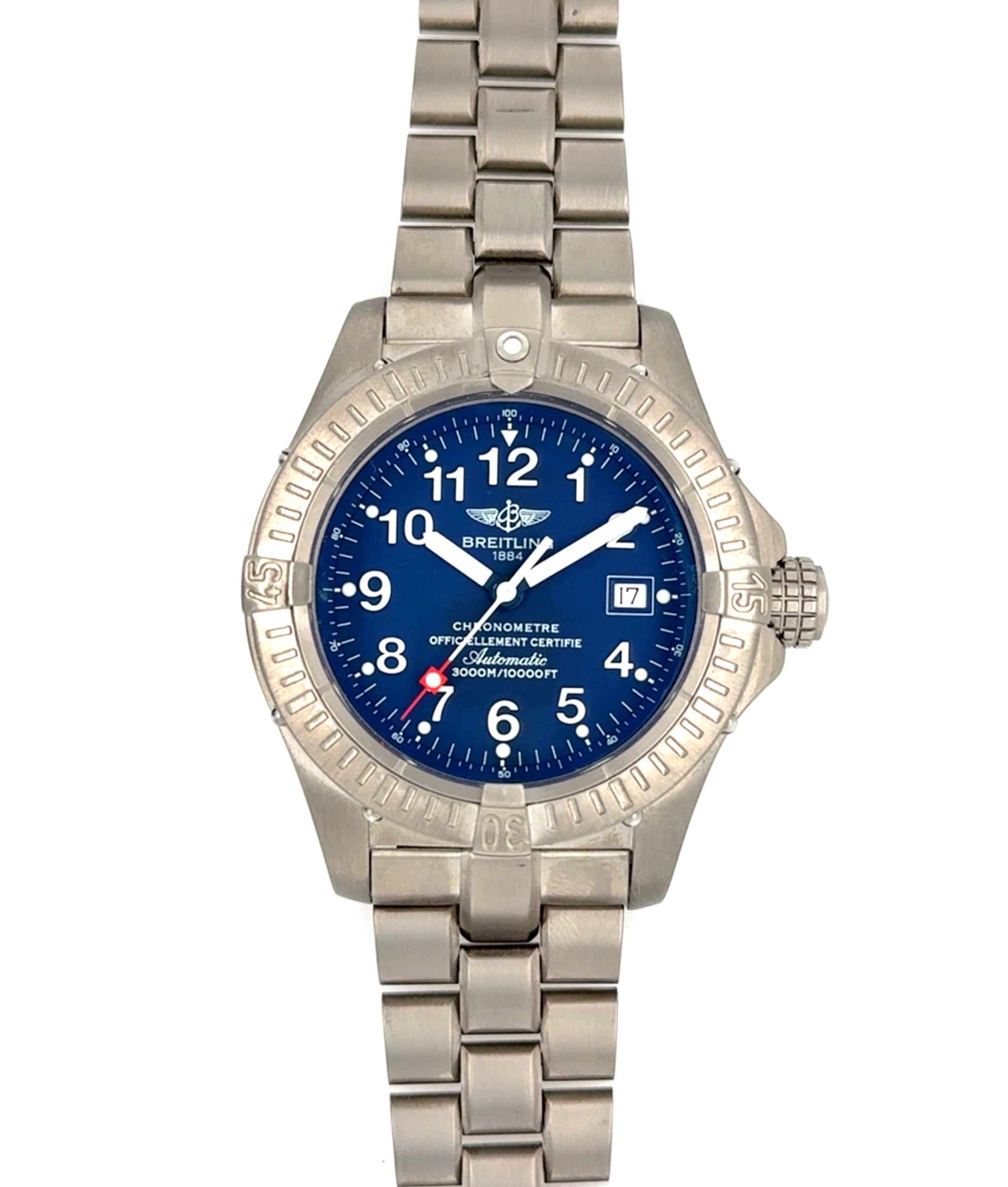 BREITLING Avenger Seawolf E17370 44mm Titanium Blue Arabic Dial