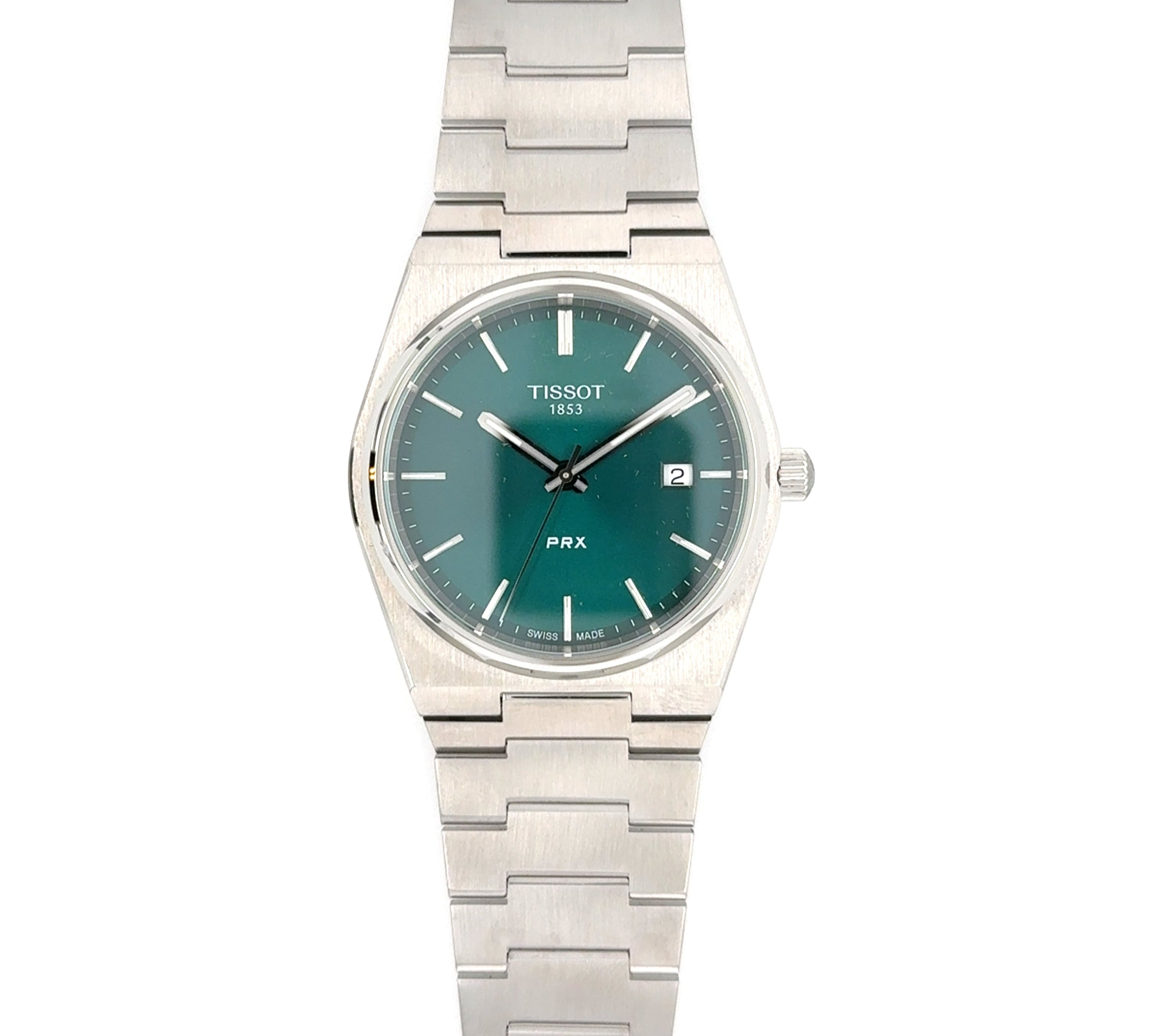 TISSOT PRX 40mm Green Dial Quartz Watch T137.410.11.091.00