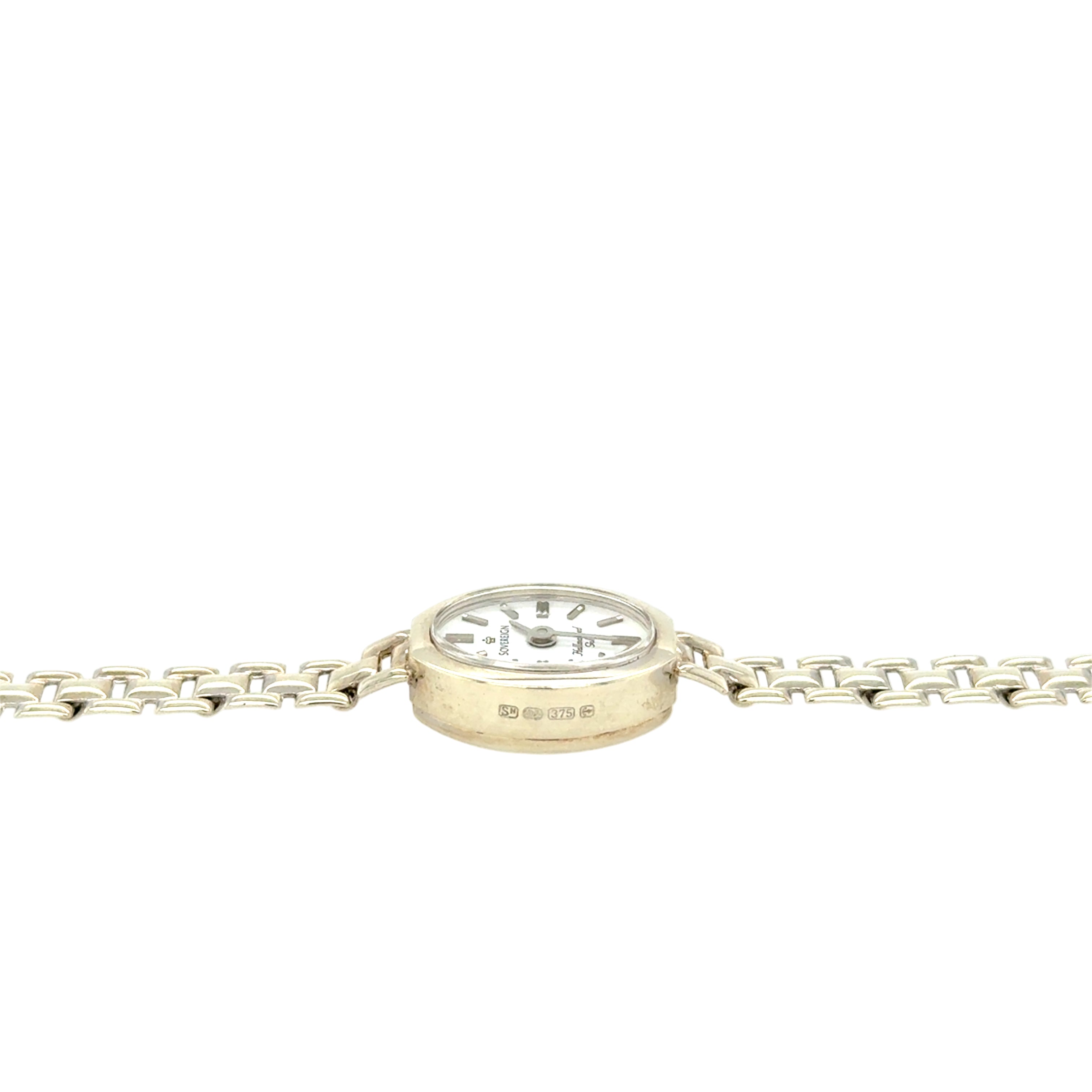 SOVEREIGN 9ct White Gold Ladies Bracelet Watch