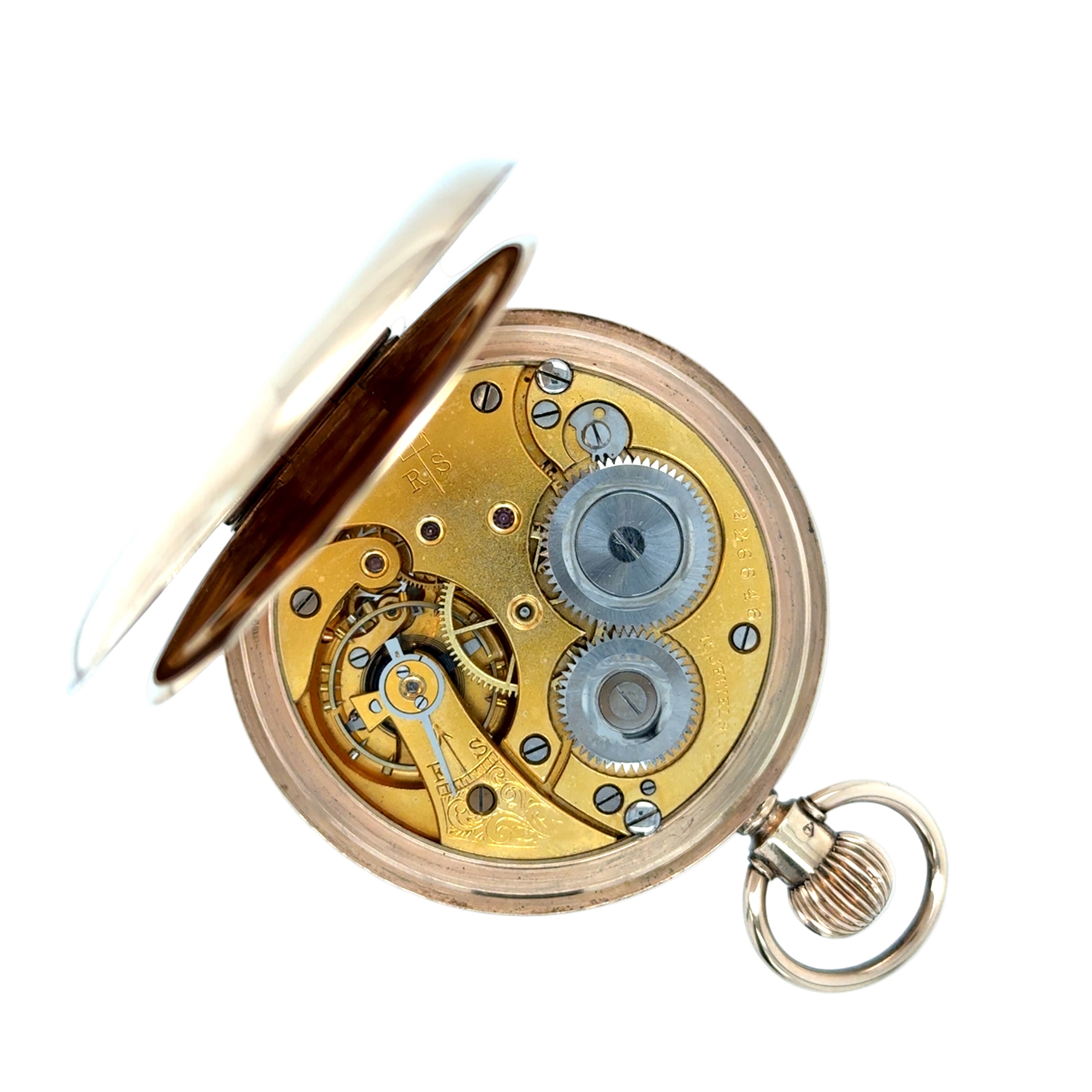 Antique 9ct Yellow Gold Open Face Pocket Watch Birmingham 1925 SOLD