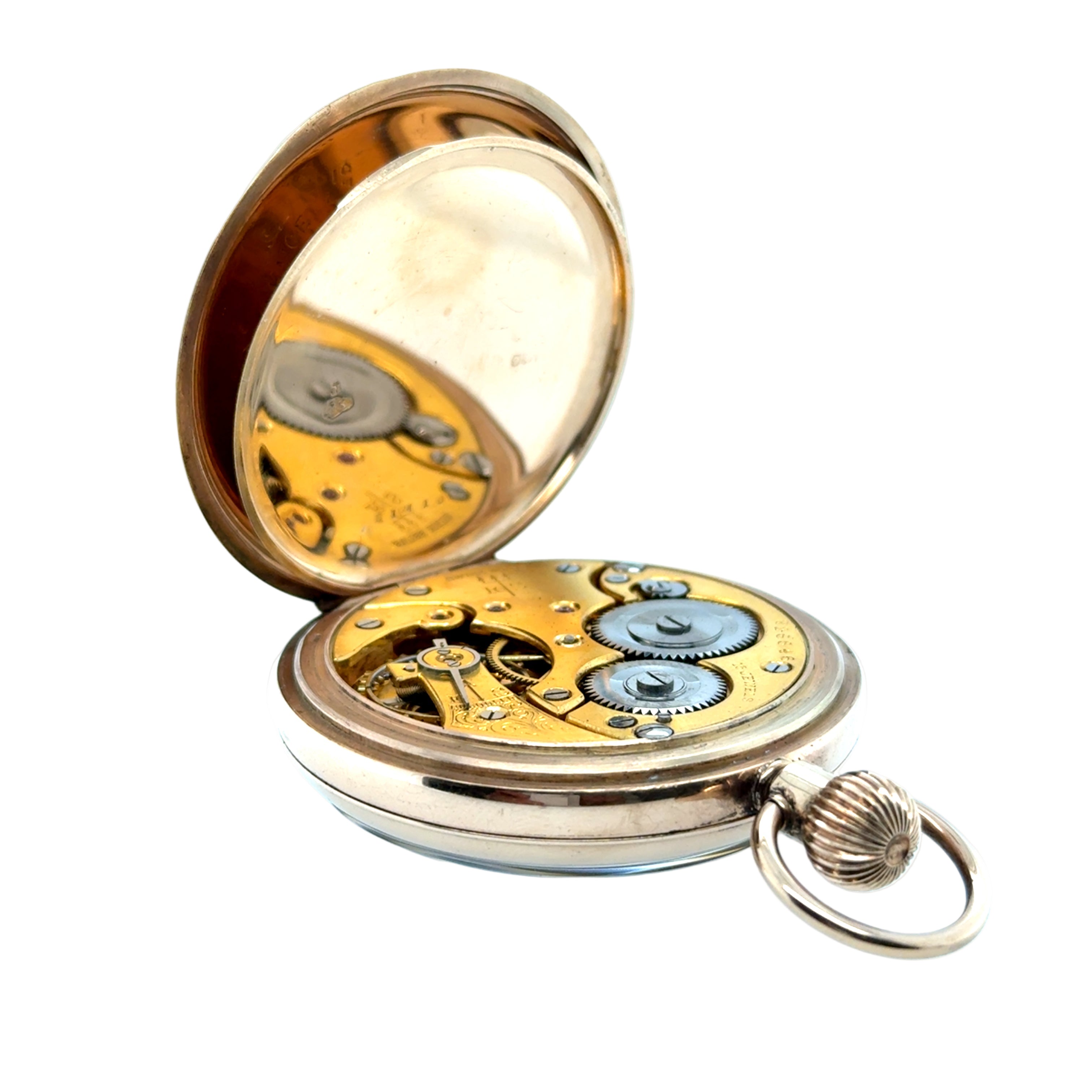 Antique 9ct Yellow Gold Open Face Pocket Watch Birmingham 1925 SOLD