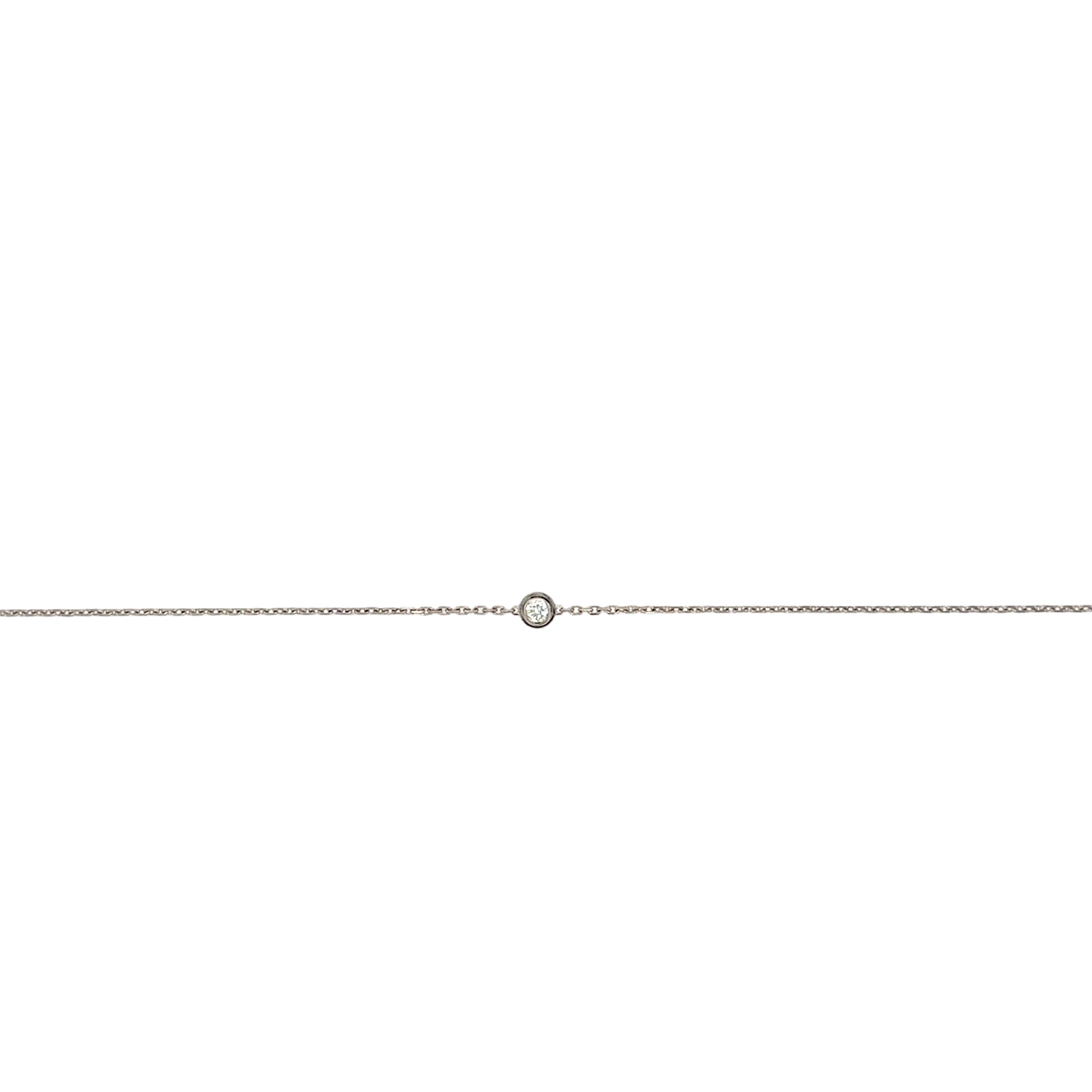 CARTIER d'Amour Diamond Bracelet 18ct White Gold Size Small