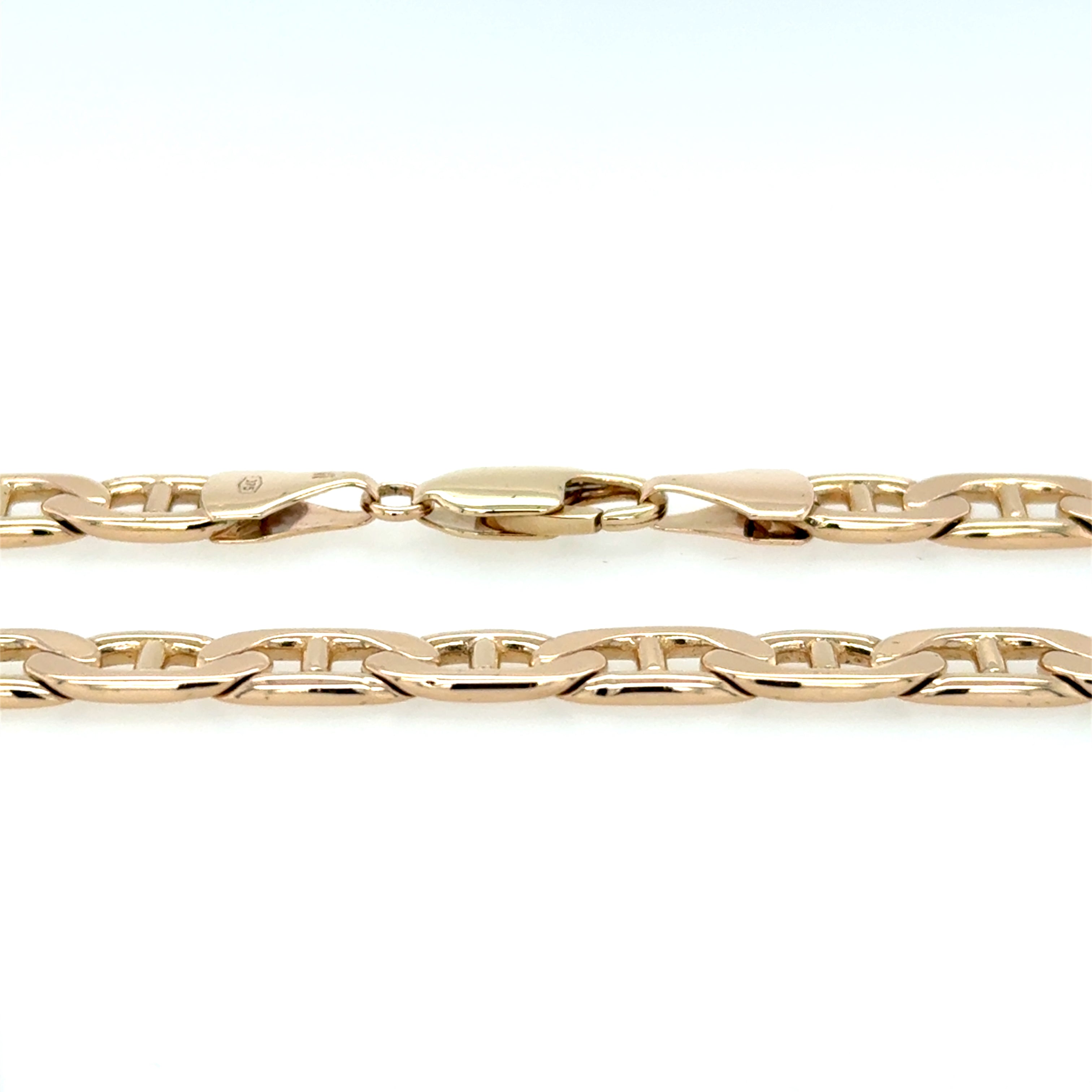 9ct Yellow Gold 20 Inch Flat Anchor Link Chain Necklace - 47.65g