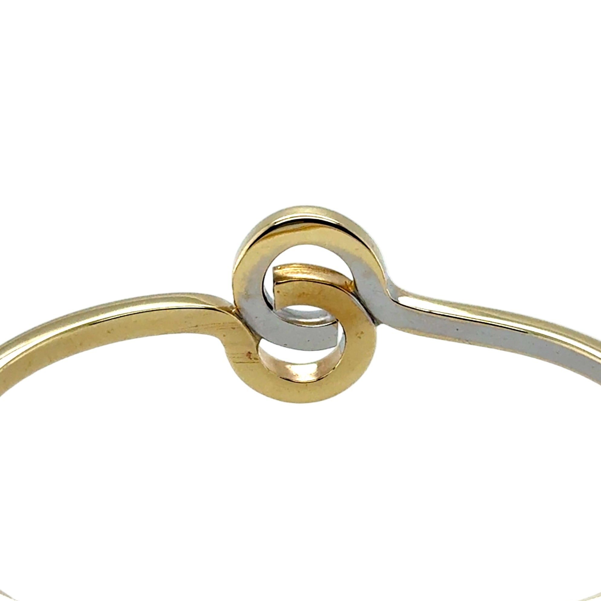 9ct Yellow Gold Hollow Bangle - 7.05g