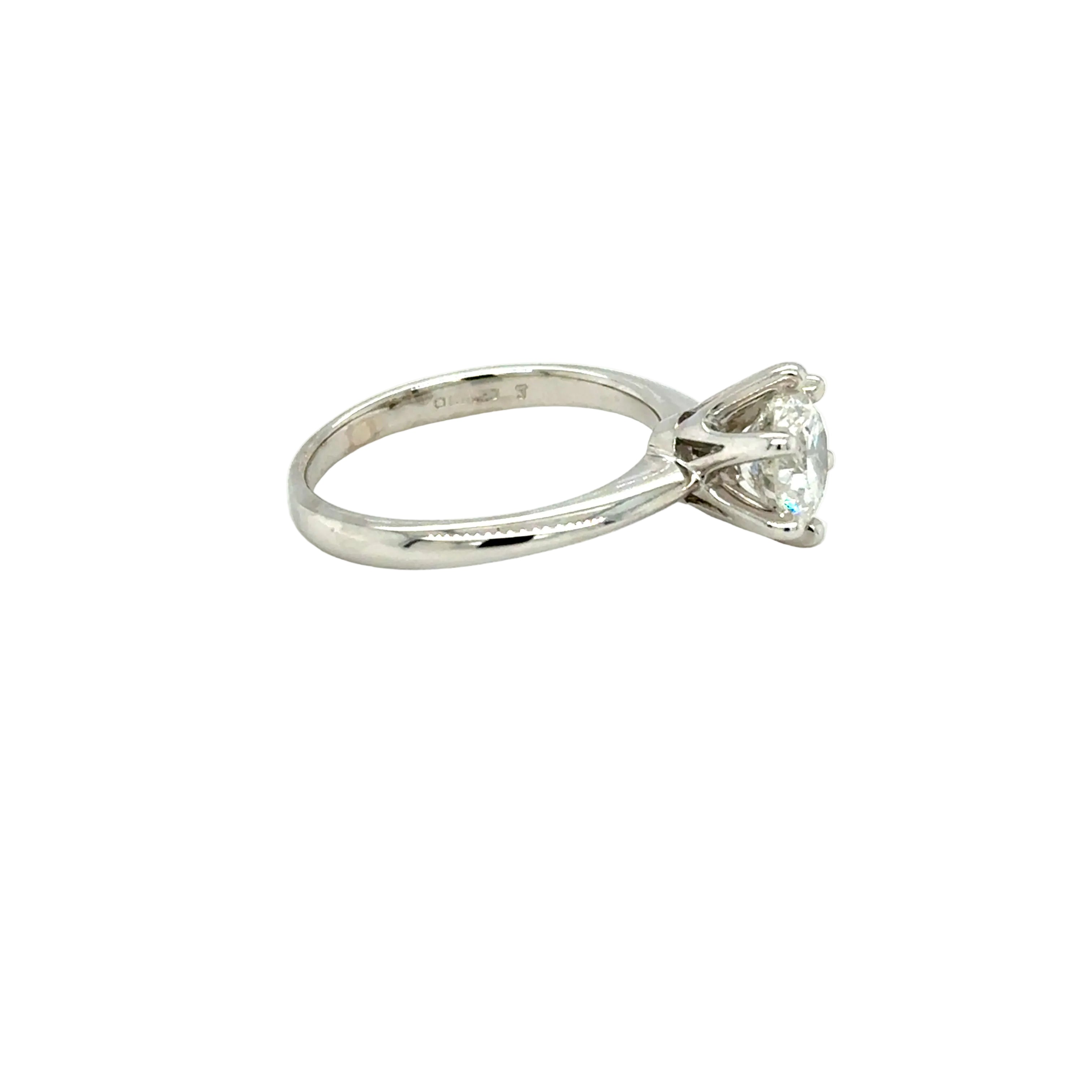 1.50ct Round Brilliant Cut Diamond Solitaire Ring 18ct White Gold