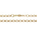 Gold chain on a white background