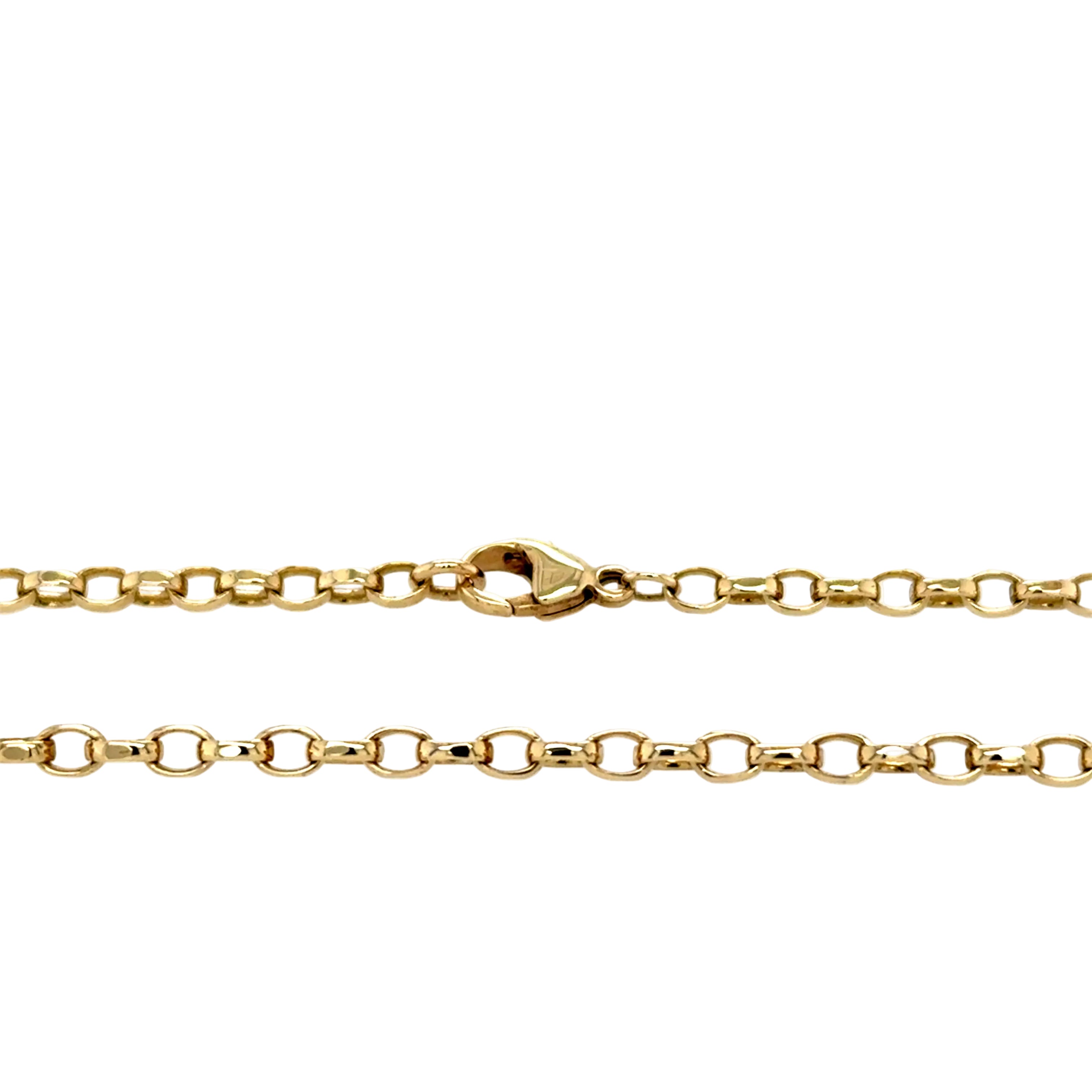 9ct Yellow Gold 20"/50cm Oval Belcher Link Chain - 10.38g