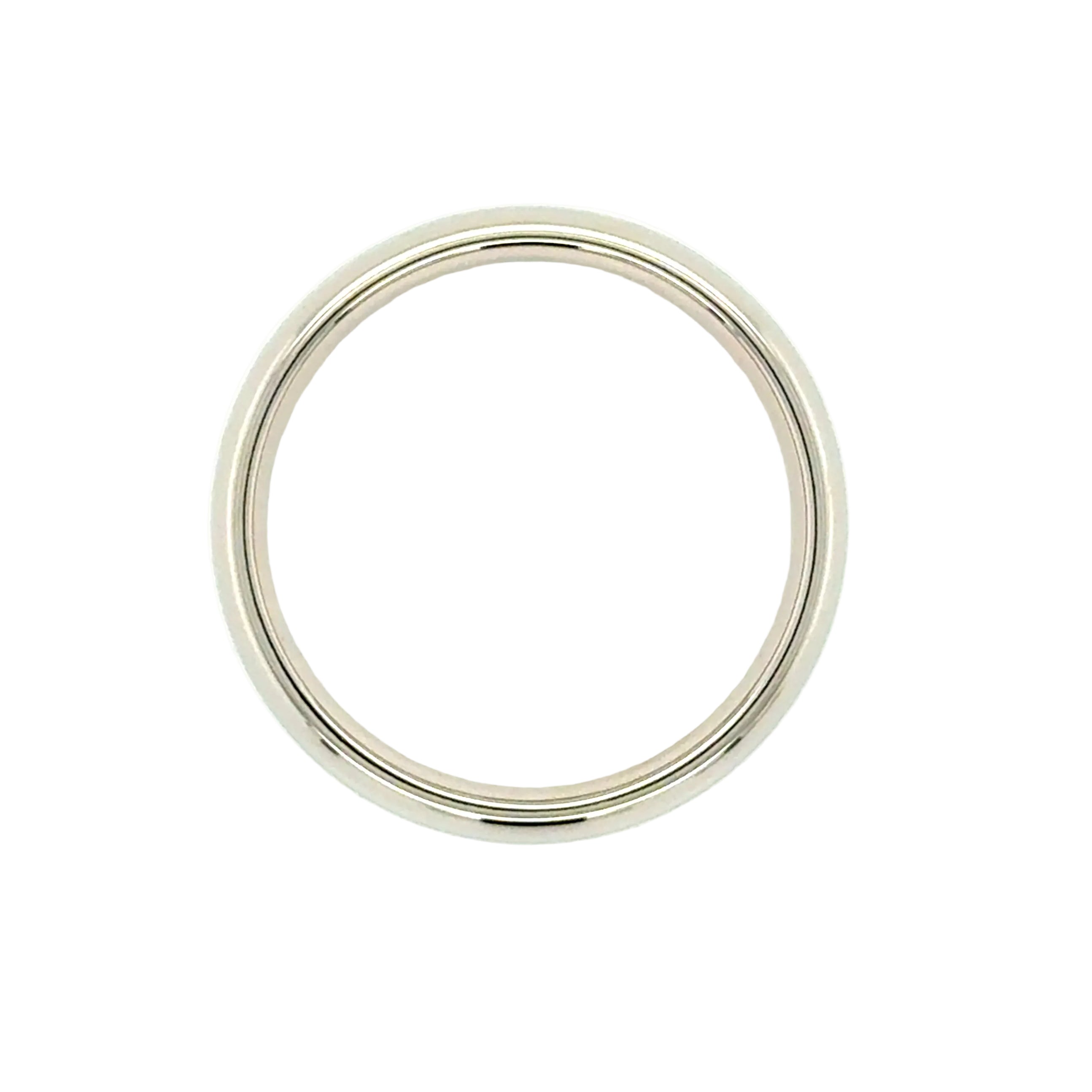 18ct White Gold Heavyweight 5mm Wide Court Wedding Band