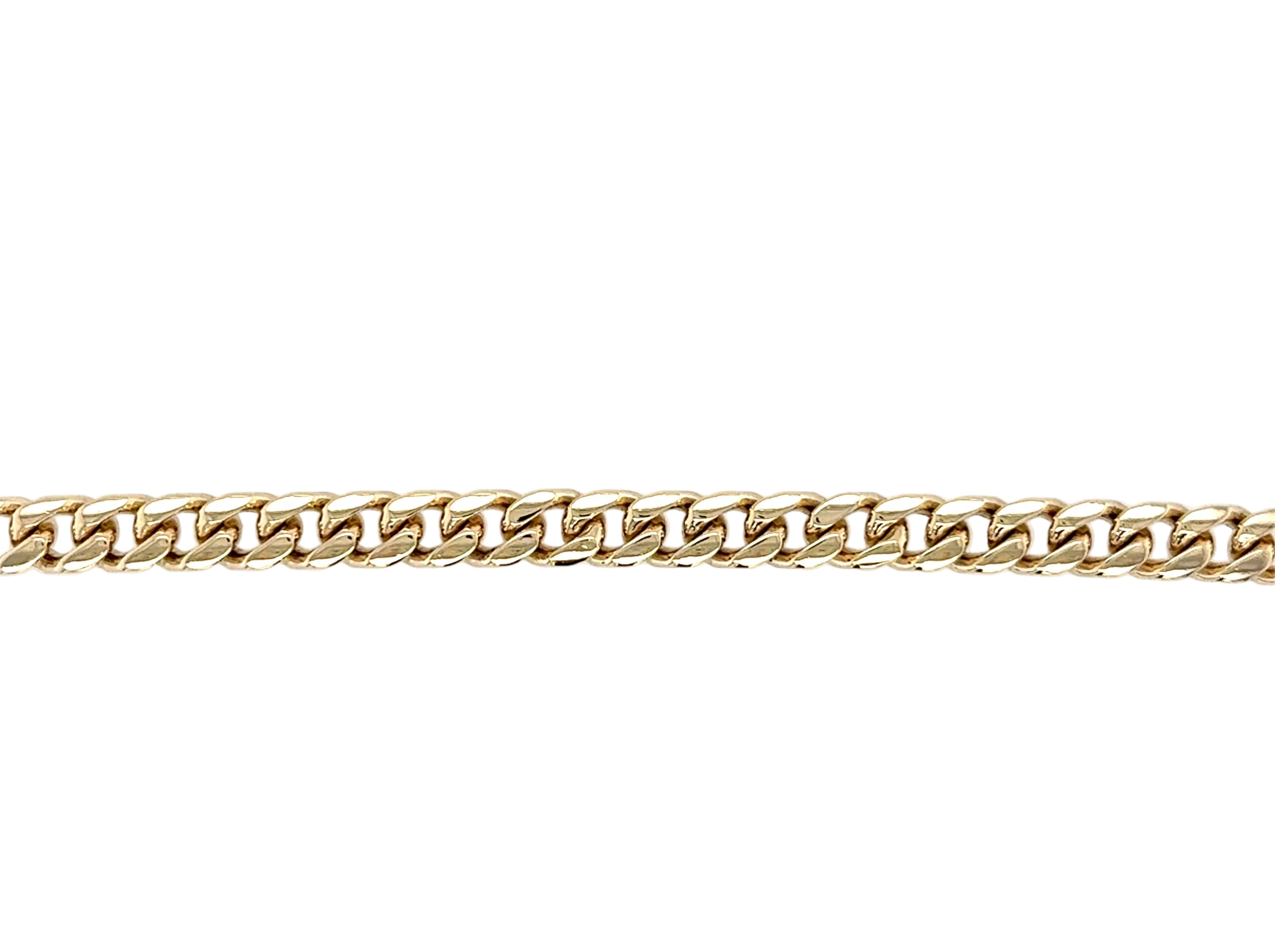 9ct Yellow Gold 7.5"/18.75cm Chunky Curb Link Bracelet