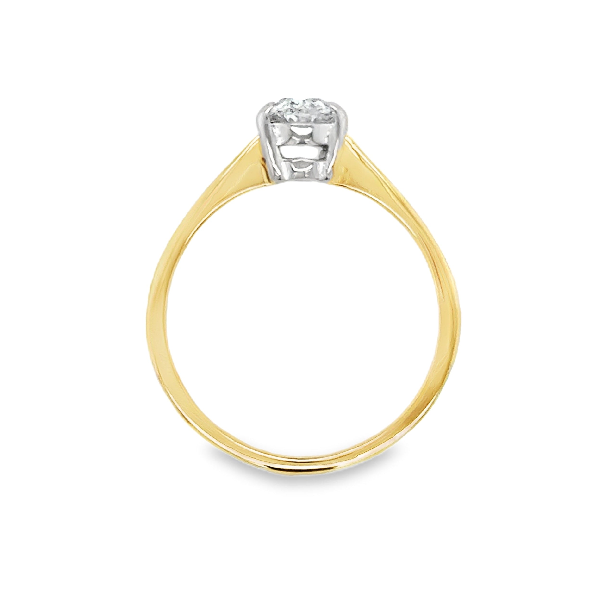 1.00ct Oval Brilliant Cut Diamond Solitaire Ring 18ct Yellow Gold