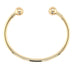 9ct Yellow Gold Solid 8"/20cm Torque Bangle - 24.02g