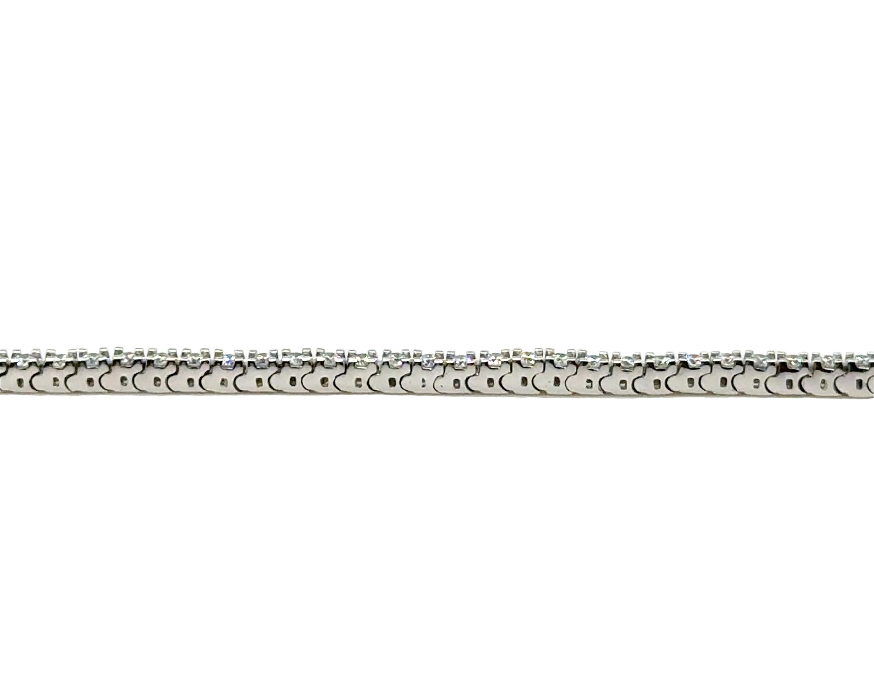 1.00ct LAB DIAMOND 7.5"/18.75cm Tennis Bracelet 9ct White Gold