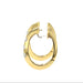 18ct Yellow Gold Oval 0.50ct Diamond Hoop Earrings