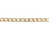 9ct Yellow Gold 9"/22.50cm Flat Edge Curb Link Bracelet - 18.05g