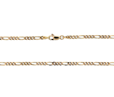 9ct Yellow Gold 24"/60cm Figaro Link Chain Necklace - 8.75g