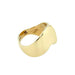 Unusual Vintage 9ct Yellow Gold Wave Dress Ring Circa 1990's
