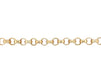 9ct Yellow Gold 7.5"/18.75cm Patterned & Polished Round Link Belcher Bracelet - 15.60g