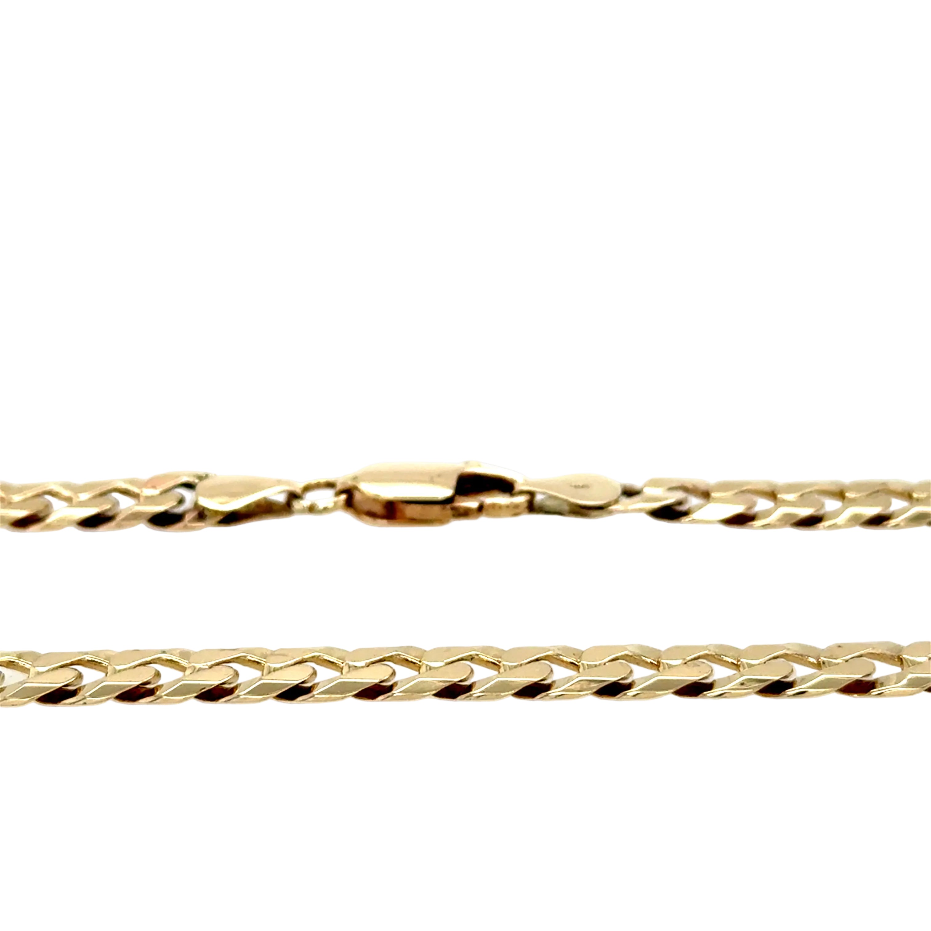 9ct Yellow Gold 20"/50cm Curb Link Chain Necklace - 31.44g