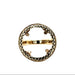 9ct Yellow Gold Groove Detail Half Sovereign Ring Mount London 1990