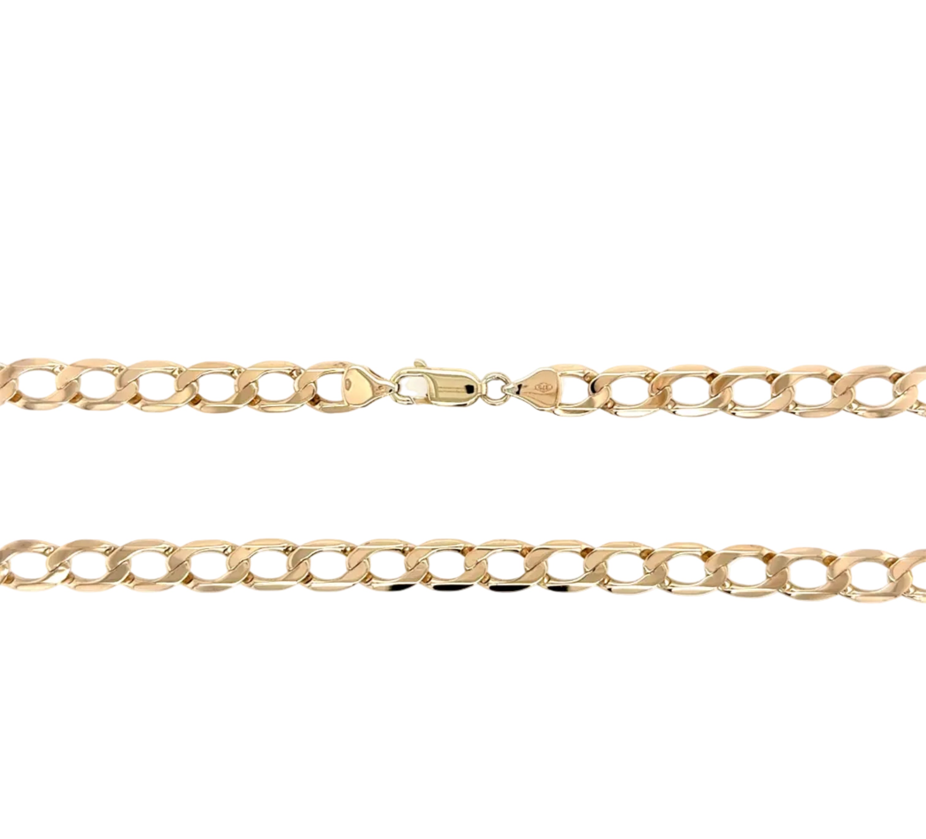 9ct Yellow Gold 22"/55cm Curb Link Chain Necklace - 26.80g