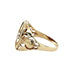 9ct Yellow Gold Oval Masonic Scottish Thistle Signet Ring