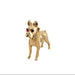 9ct Yellow Gold Solid Dog Pendant/ Charm London 1966 - 8.10g