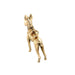 9ct Yellow Gold Solid Dog Pendant/ Charm London 1966 - 8.10g