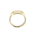 9ct Yellow Gold Vintage Square Plain & Patterned Signet Ring Birmingham 1992