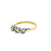 Vintage 1.00ct Diamond Three Stone Ring 18ct Yellow Gold Birmingham 1995