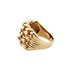 9ct Yellow Gold Four Row Keeper Ring Size T 1/2 - 15.04g