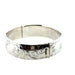 Vintage Sterling Silver Engraved Cuff Bangle Birmingham 1975