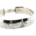Vintage Sterling Silver Engraved Cuff Bangle Birmingham 1975